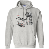 Battle in the Snow Sumi e Pullover Hoodie