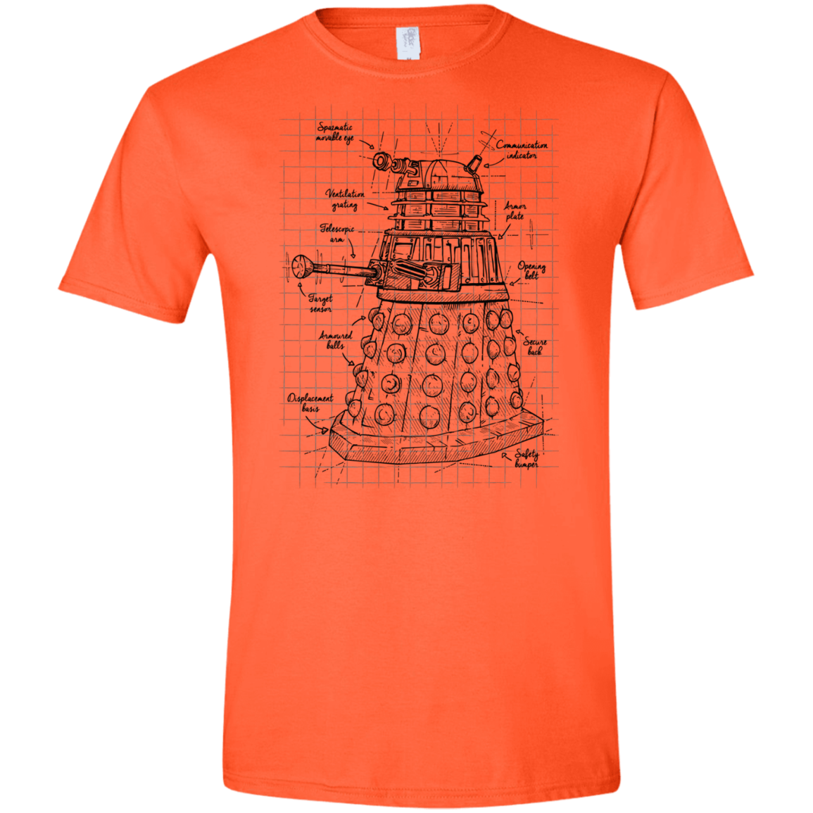Dalek Plan Men's Semi-Fitted Softstyle