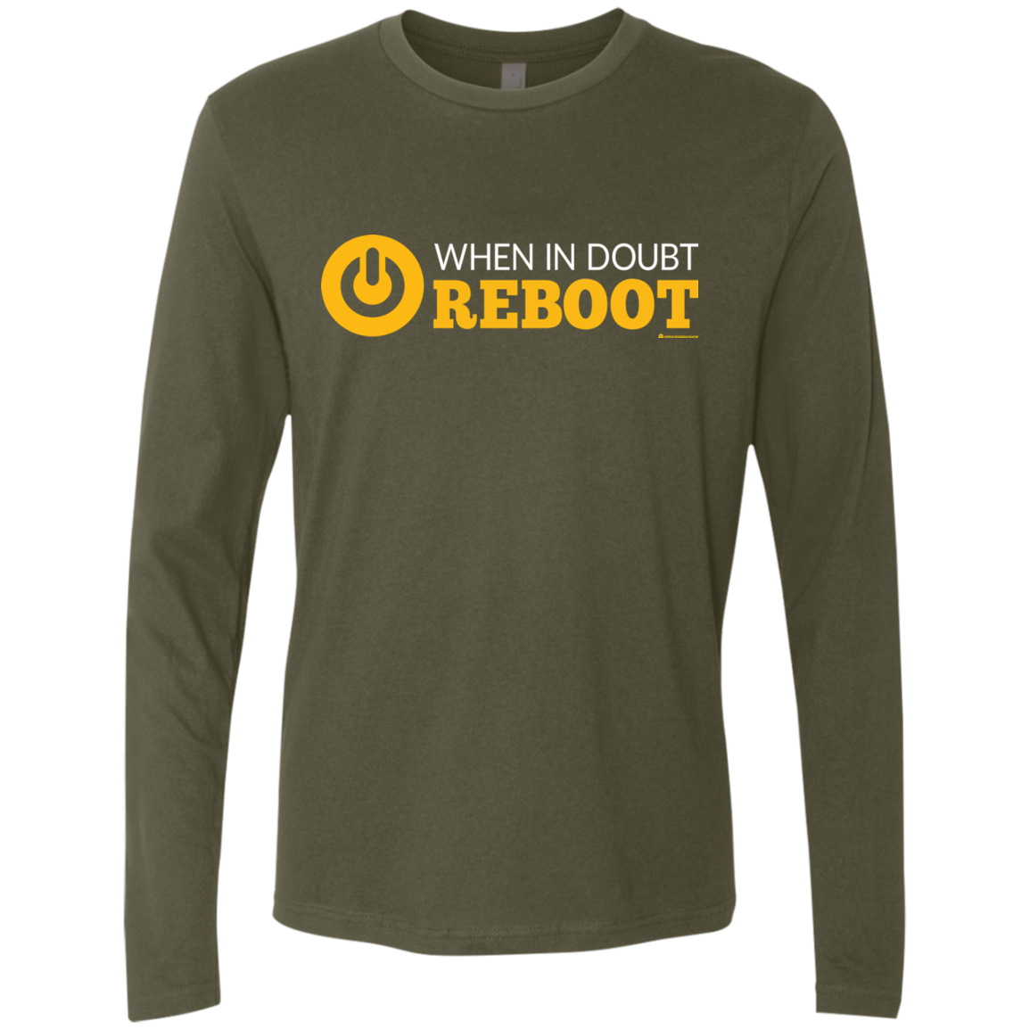 When In Doubt Reboot Men's Premium Long Sleeve
