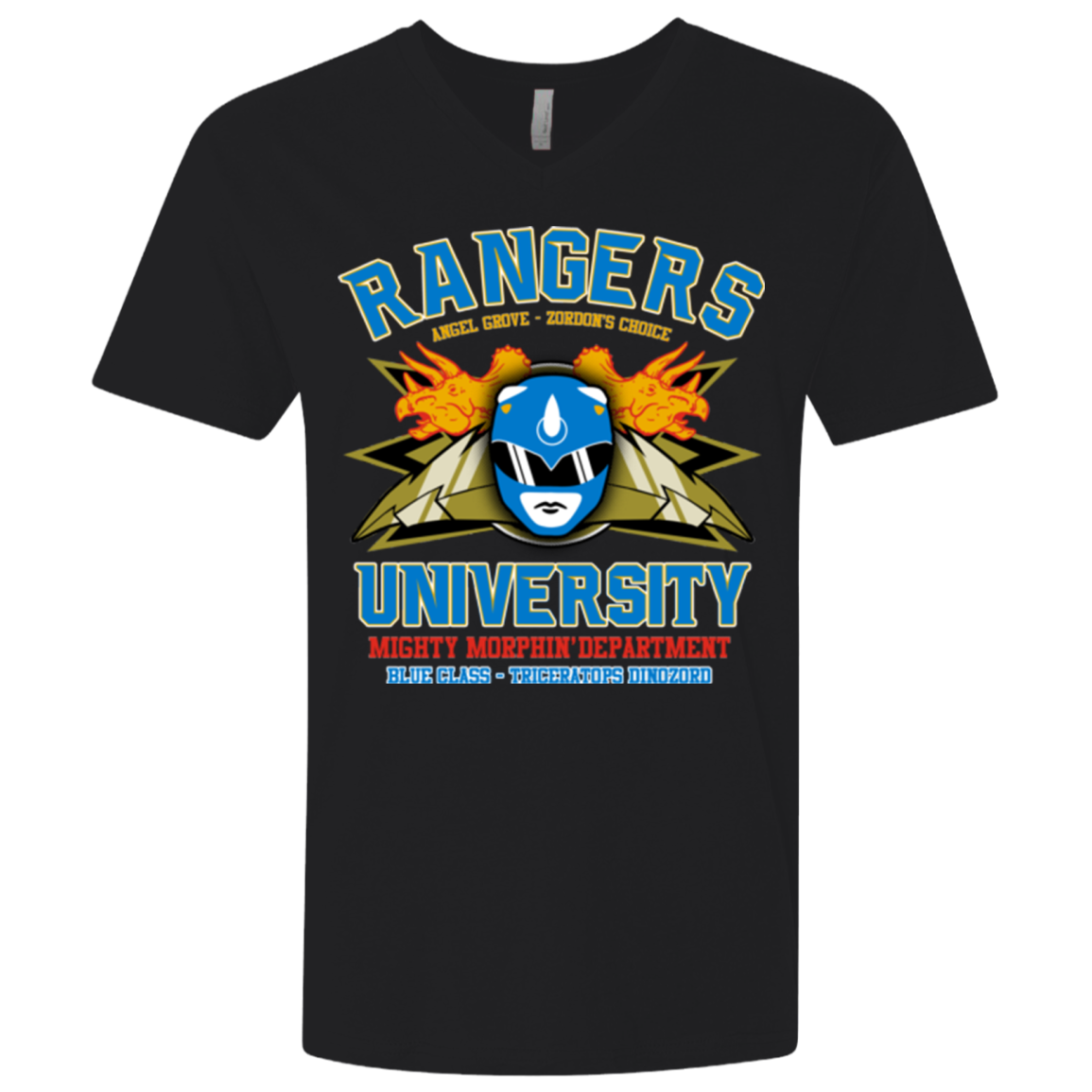 Rangers U Blue Ranger Men's Premium V-Neck