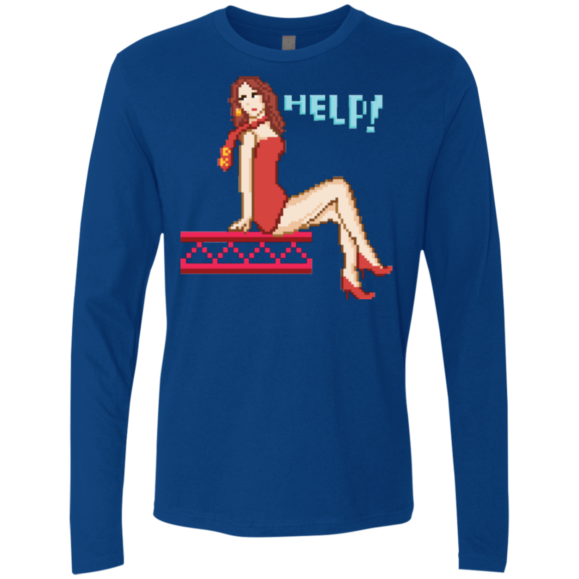 Pixel Pinup Pauline Men's Premium Long Sleeve