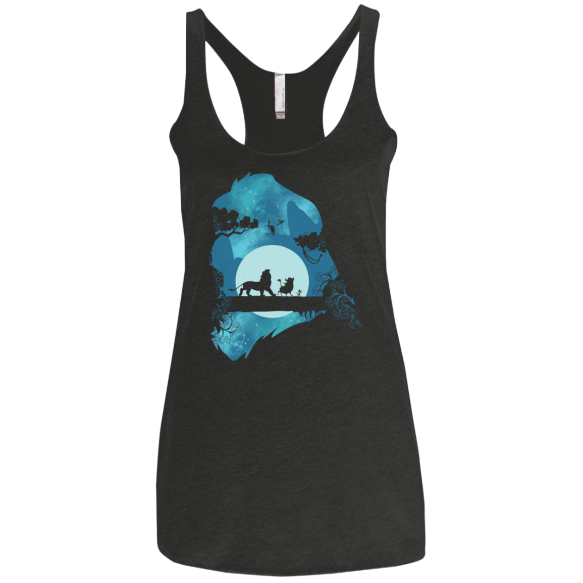 Lion Portrait Women's Triblend Racerback Tank