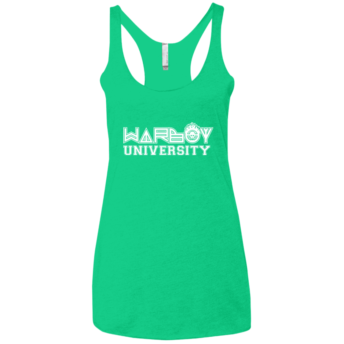 Warboy University Women's Triblend Racerback Tank
