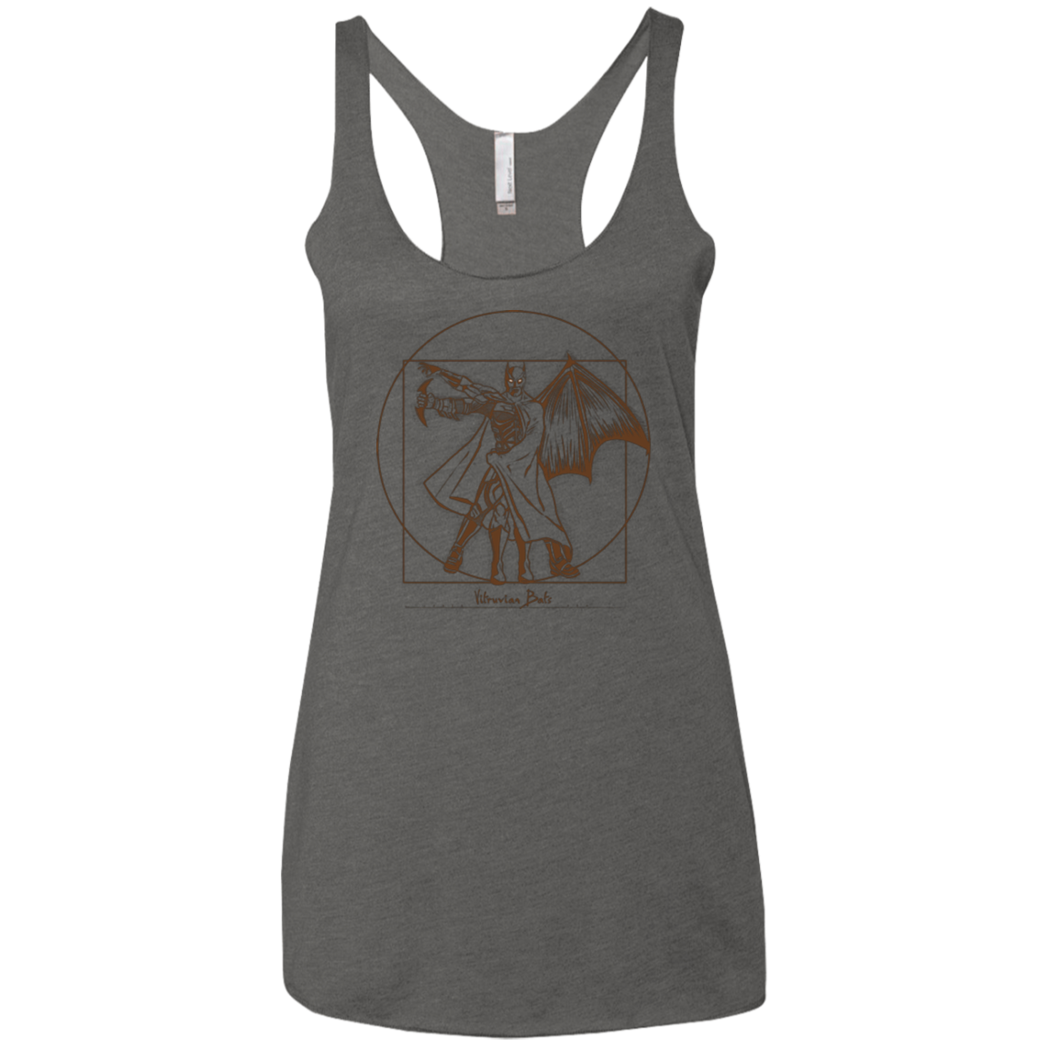 Vitruvian Bats Women's Triblend Racerback Tank