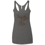 Vitruvian Bats Women's Triblend Racerback Tank