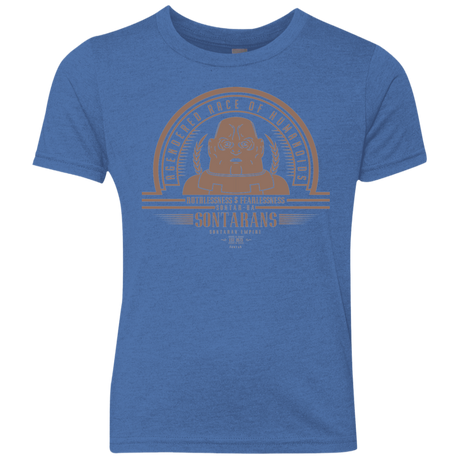 Who Villains Sontarans Youth Triblend T-Shirt