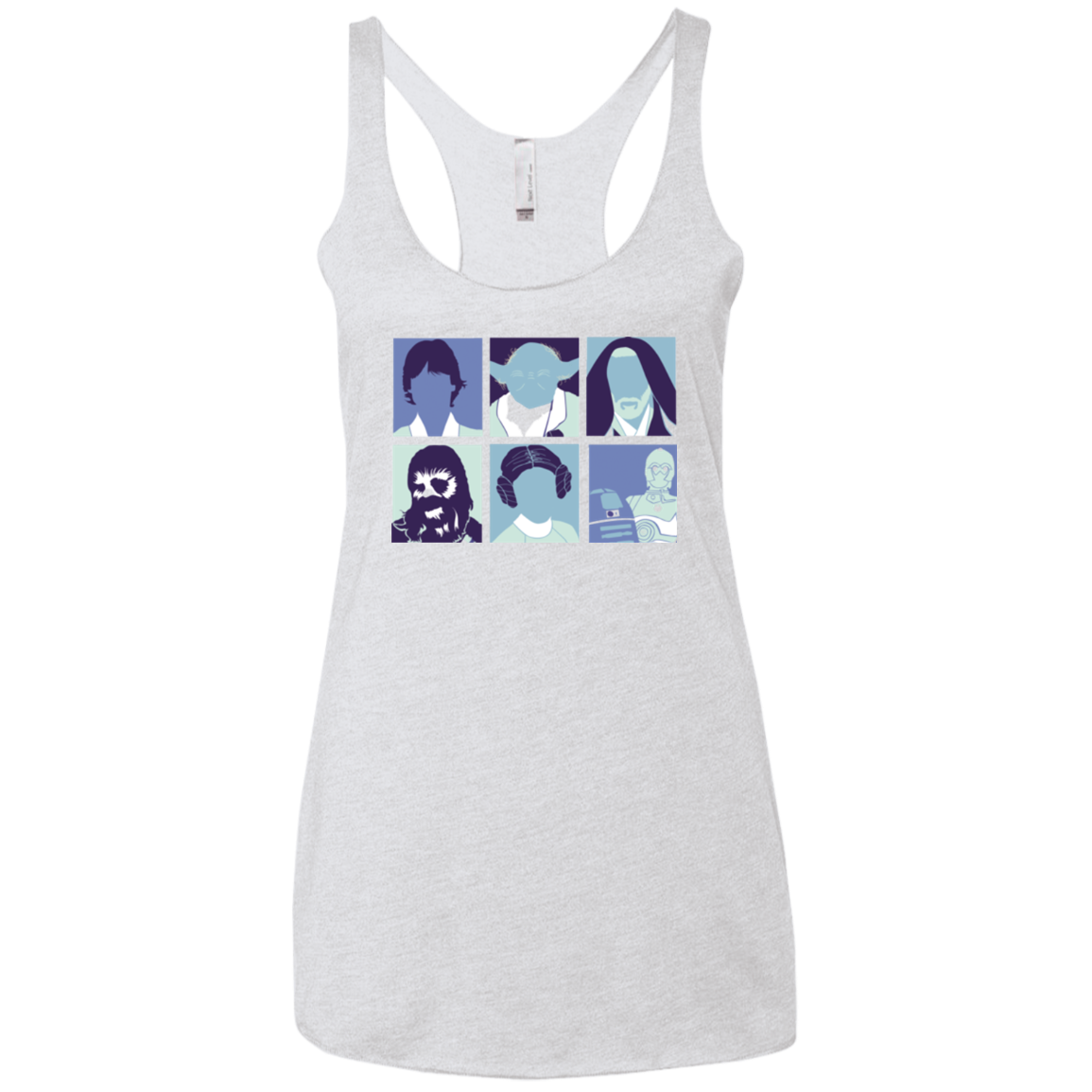 Wars pop Women's Triblend Racerback Tank