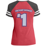 Victory Royale Game V-Neck T-Shirt Back Print