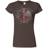 Death Star Plan Junior Slimmer-Fit T-Shirt