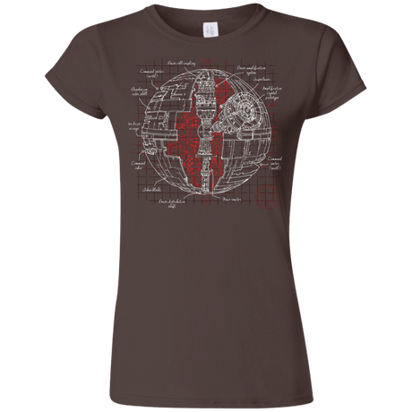 Death Star Plan Junior Slimmer-Fit T-Shirt