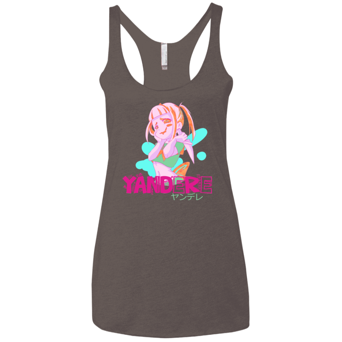 Yandere Women's Triblend Racerback Tank