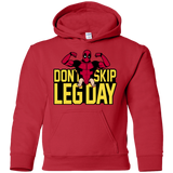 Dont Skip Leg Day Youth Hoodie