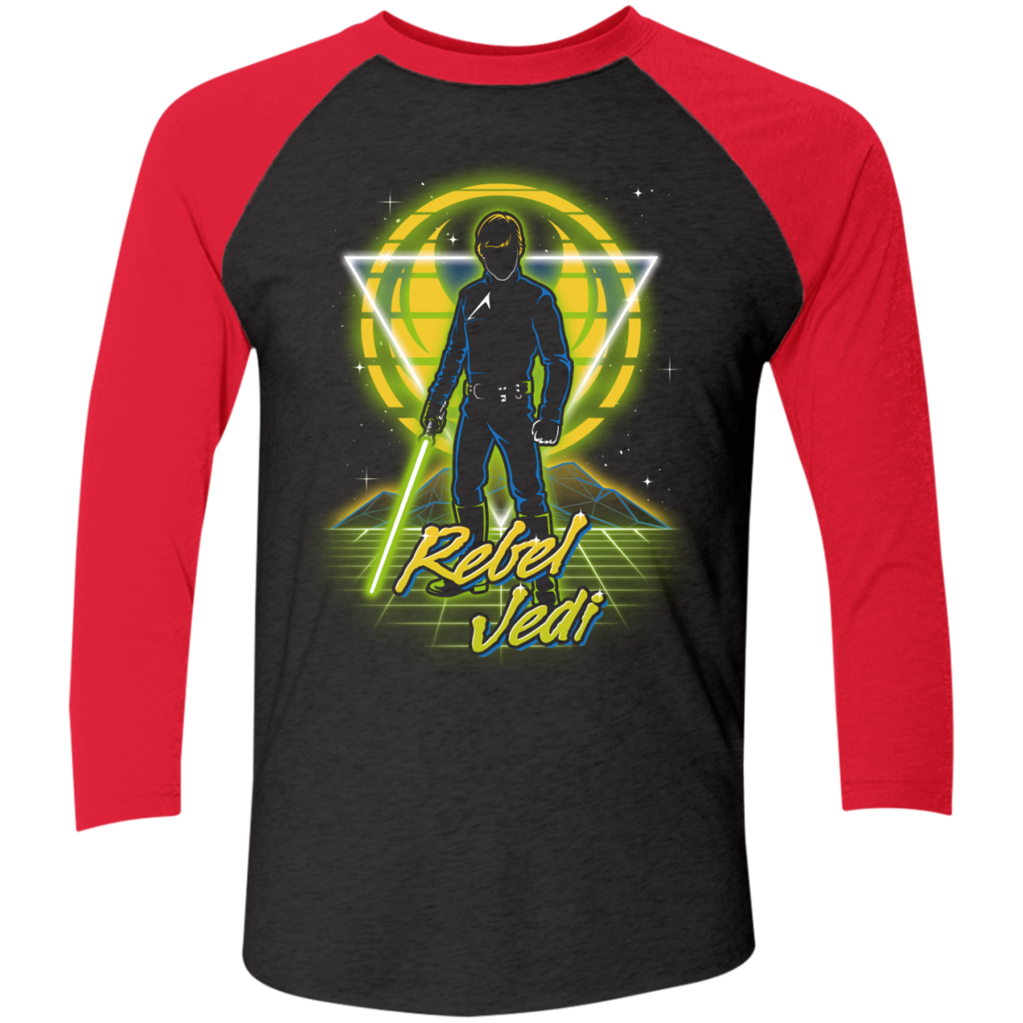 Retro Rebel Jedi Men's Triblend 3/4 Sleeve