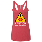 Watch Your Step Women's Triblend Racerback Tank