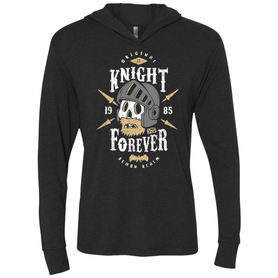 Knight Forever Triblend Long Sleeve Hoodie Tee