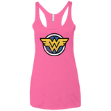 WONDER WOMAN Women's Triblend Racerback Tank