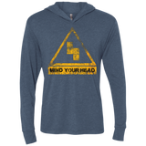 MIND YOUR HEAD Triblend Long Sleeve Hoodie Tee