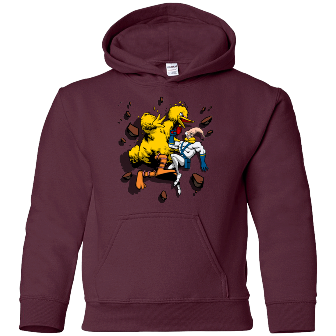 Big Bird and Worm Youth Hoodie