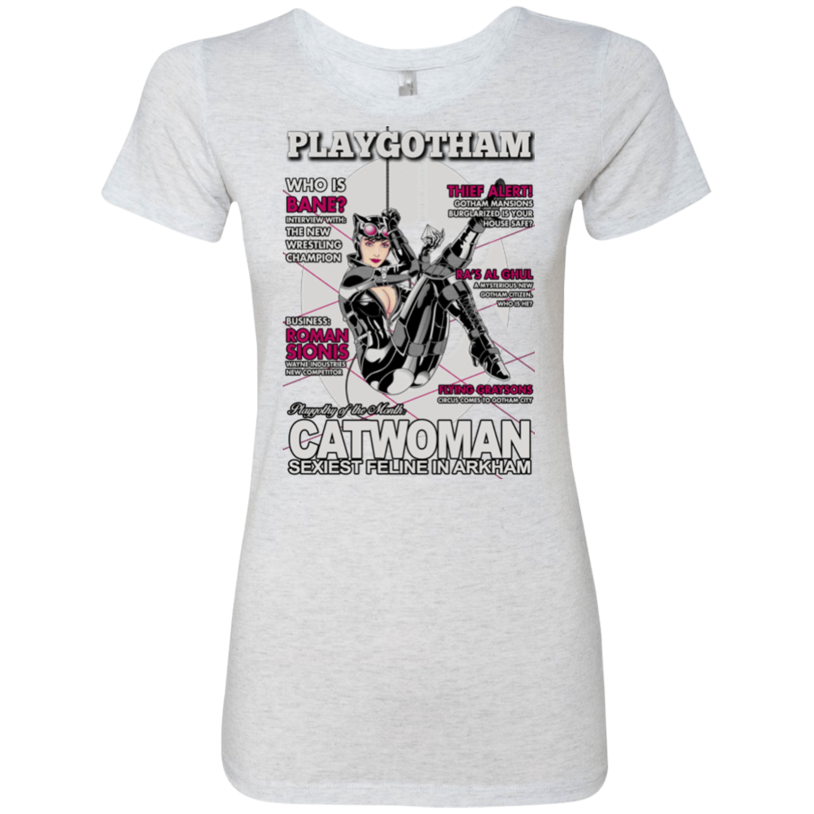 Catwoman PlayGotham Women's Triblend T-Shirt