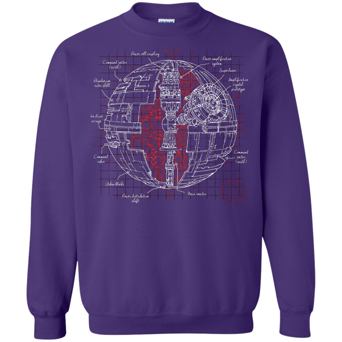 Death Star Plan Crewneck Sweatshirt