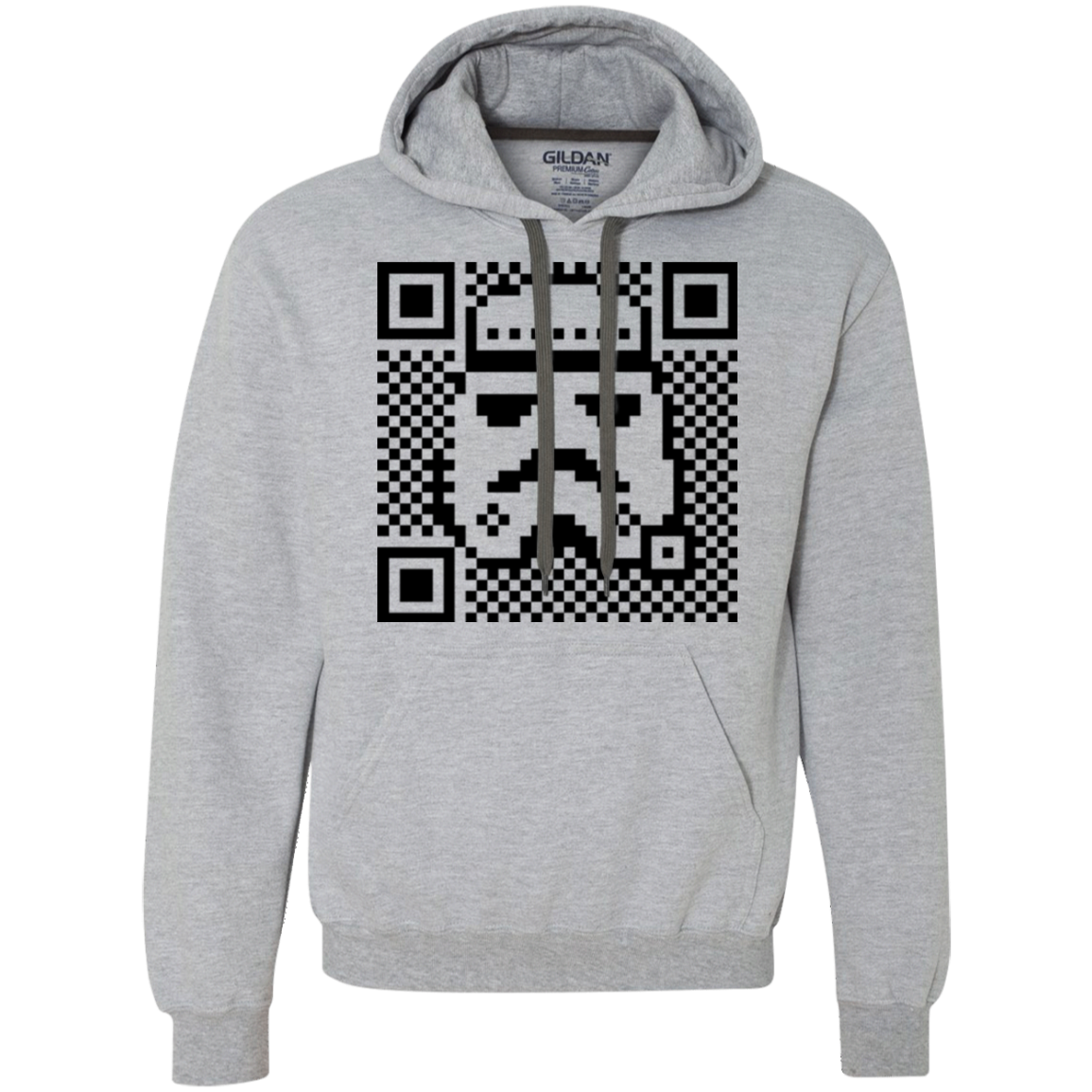 QR trooper Premium Fleece Hoodie