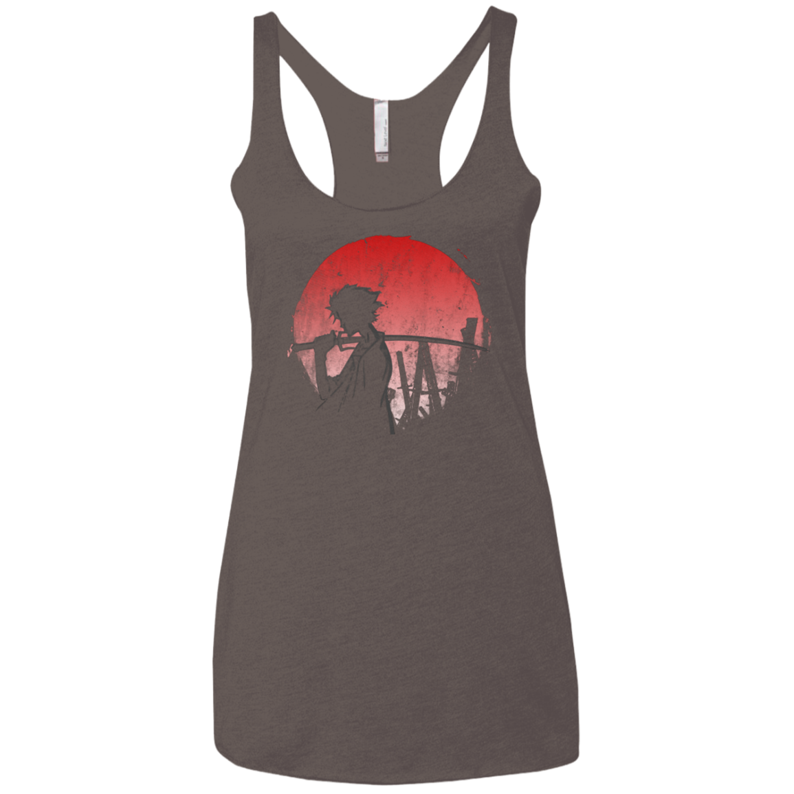Stray dog mugan Women's Triblend Racerback Tank