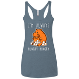 Hungry Hungry Women's Triblend Racerback Tank