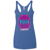 Spartan Helmet 80's Women's Triblend Racerback Tank