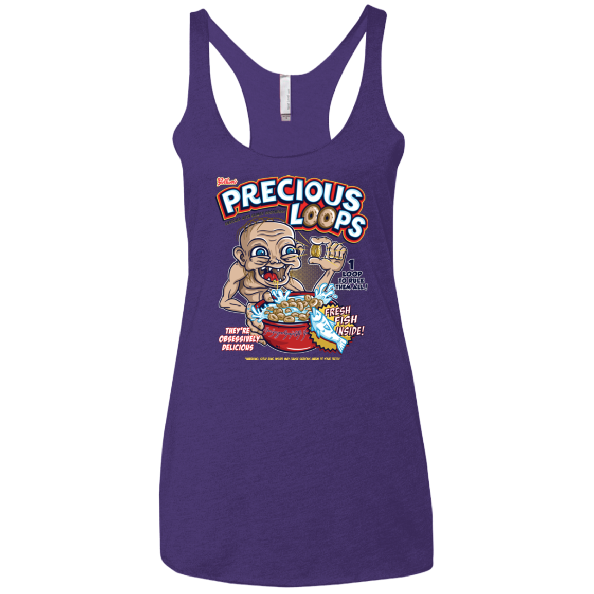 Precious Loops Women's Triblend Racerback Tank