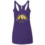 Welcome to Hogwarts Women's Triblend Racerback Tank