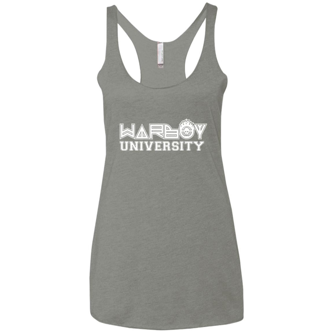 Warboy University Women's Triblend Racerback Tank