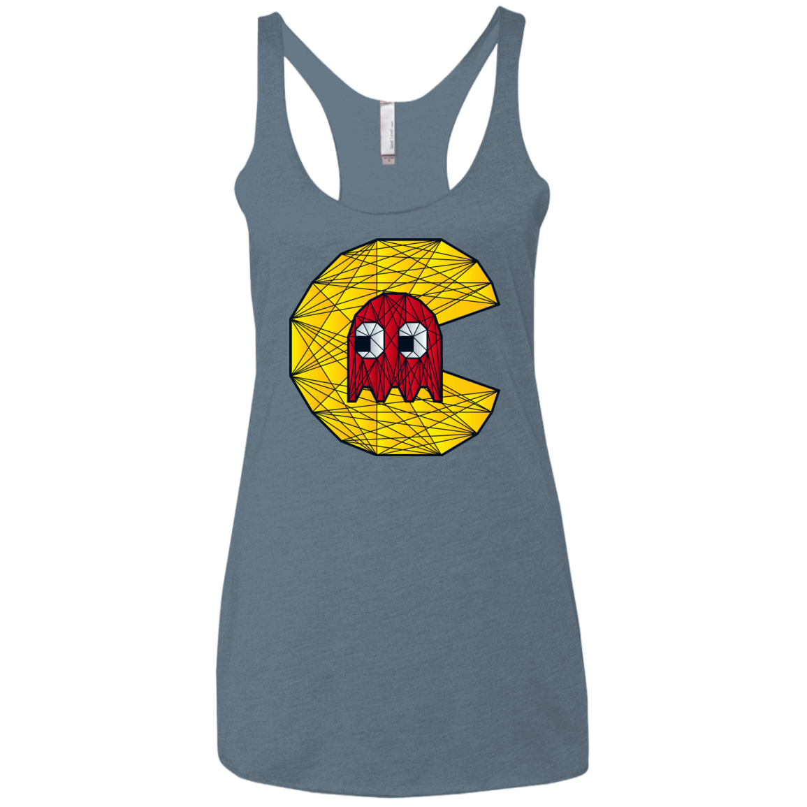Poly Pac Man Women's Triblend Racerback Tank