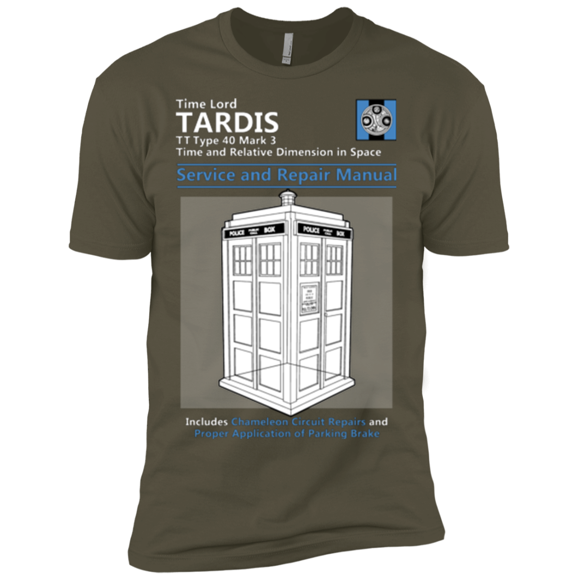 TARDIS SERVICE AND REPAIR MANUAL Men's Premium T-Shirt