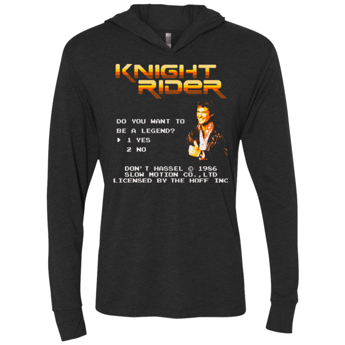 Be a legend Triblend Long Sleeve Hoodie Tee