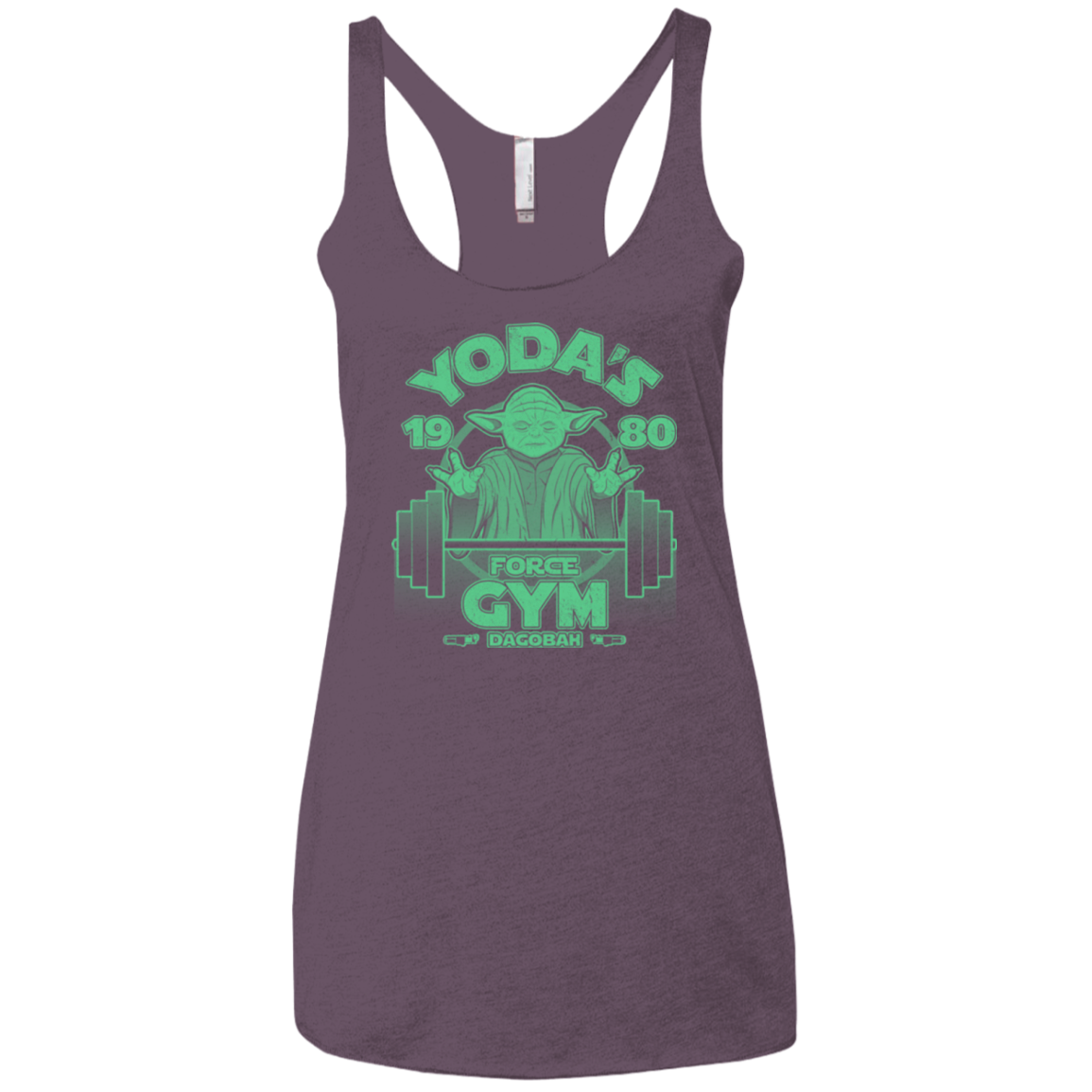 Dagobah Gym Women's Triblend Racerback Tank