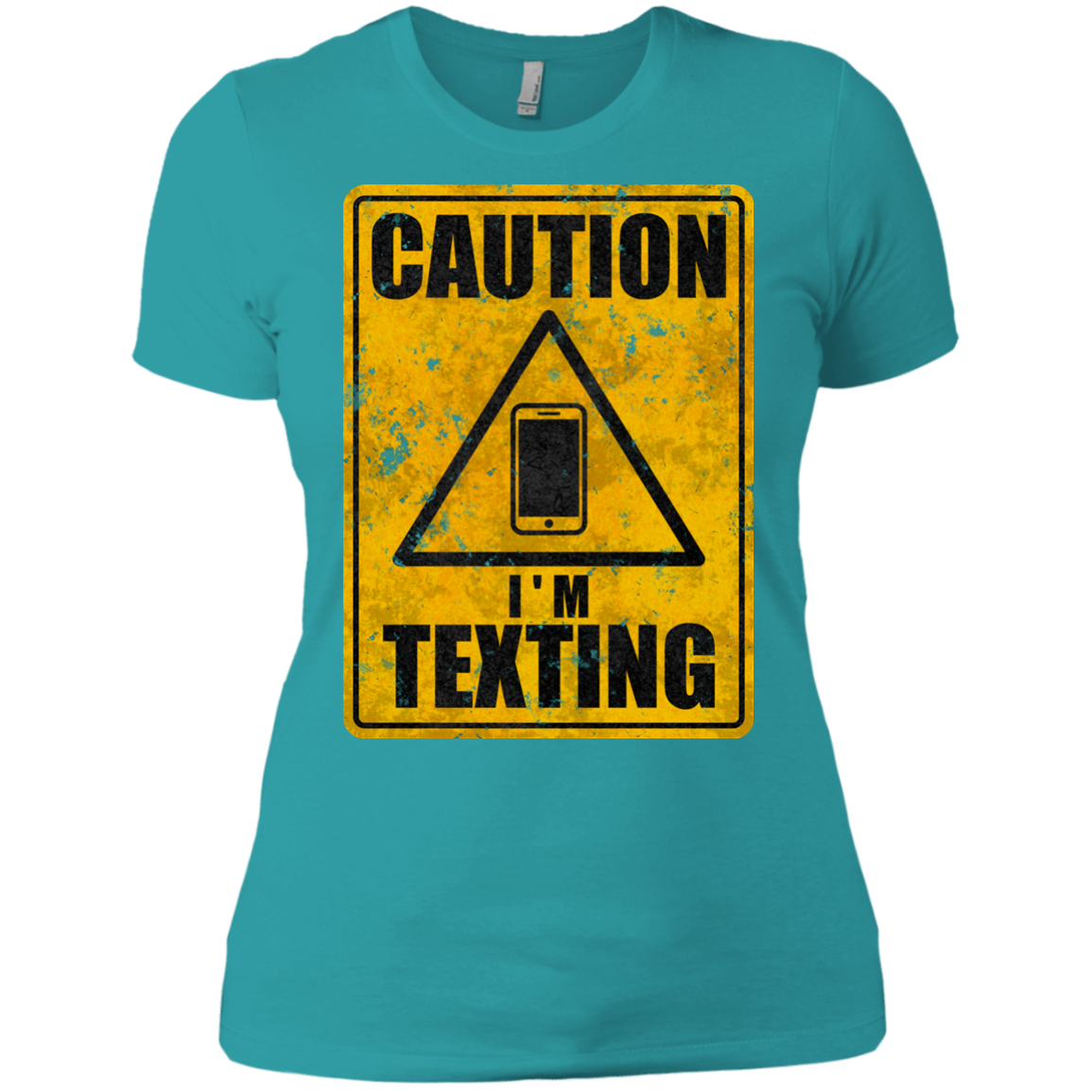 Caution I'm Texting Women's Premium T-Shirt