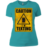 Caution I'm Texting Women's Premium T-Shirt