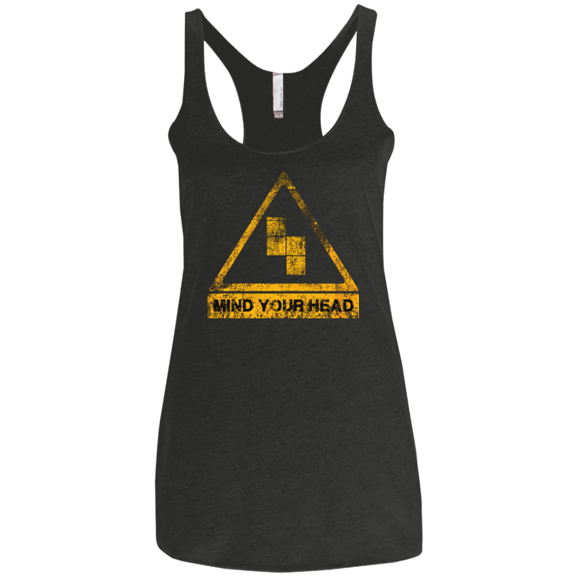 MIND YOUR HEAD Women's Triblend Racerback Tank