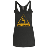 MIND YOUR HEAD Women's Triblend Racerback Tank