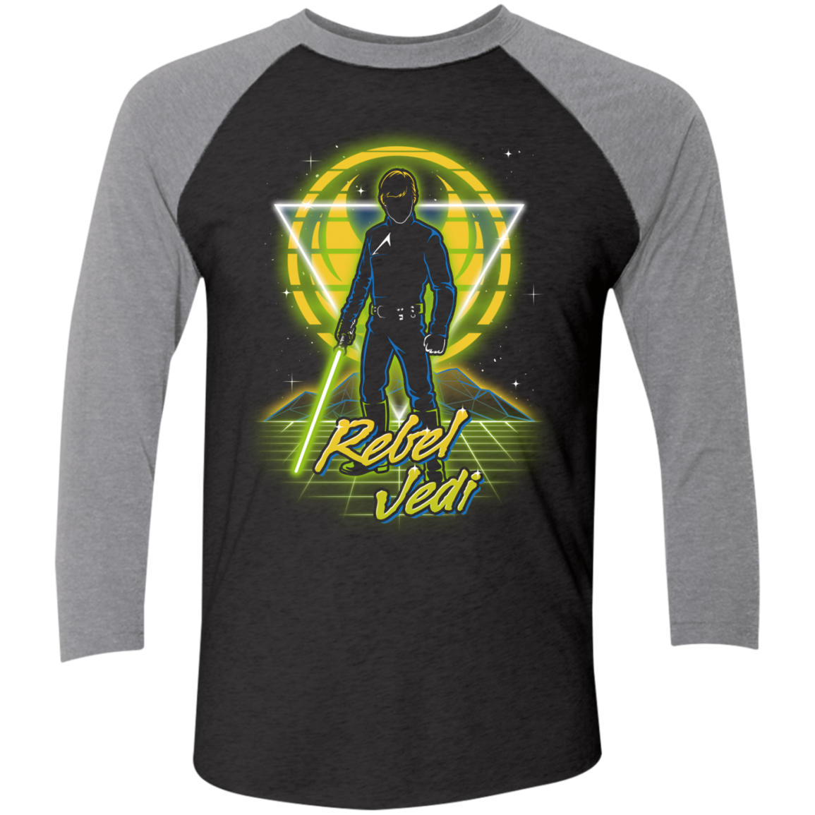 Retro Rebel Jedi Men's Triblend 3/4 Sleeve