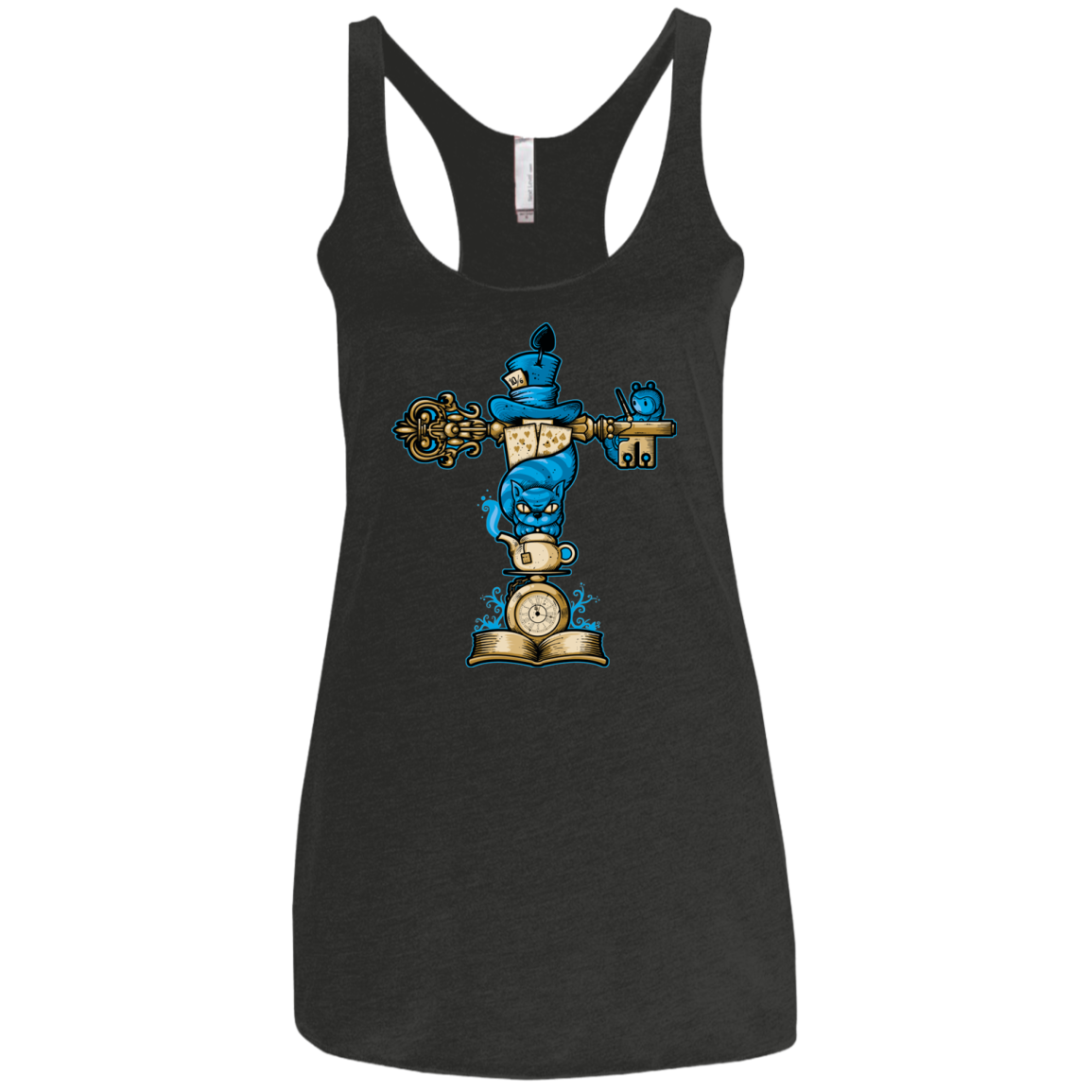 Wonderland Totem Women's Triblend Racerback Tank