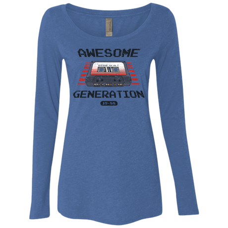 Awesome Generation Women's Triblend Long Sleeve Shirt