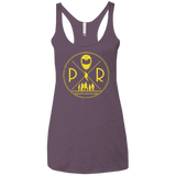 Yellow Power Women's Triblend Racerback Tank