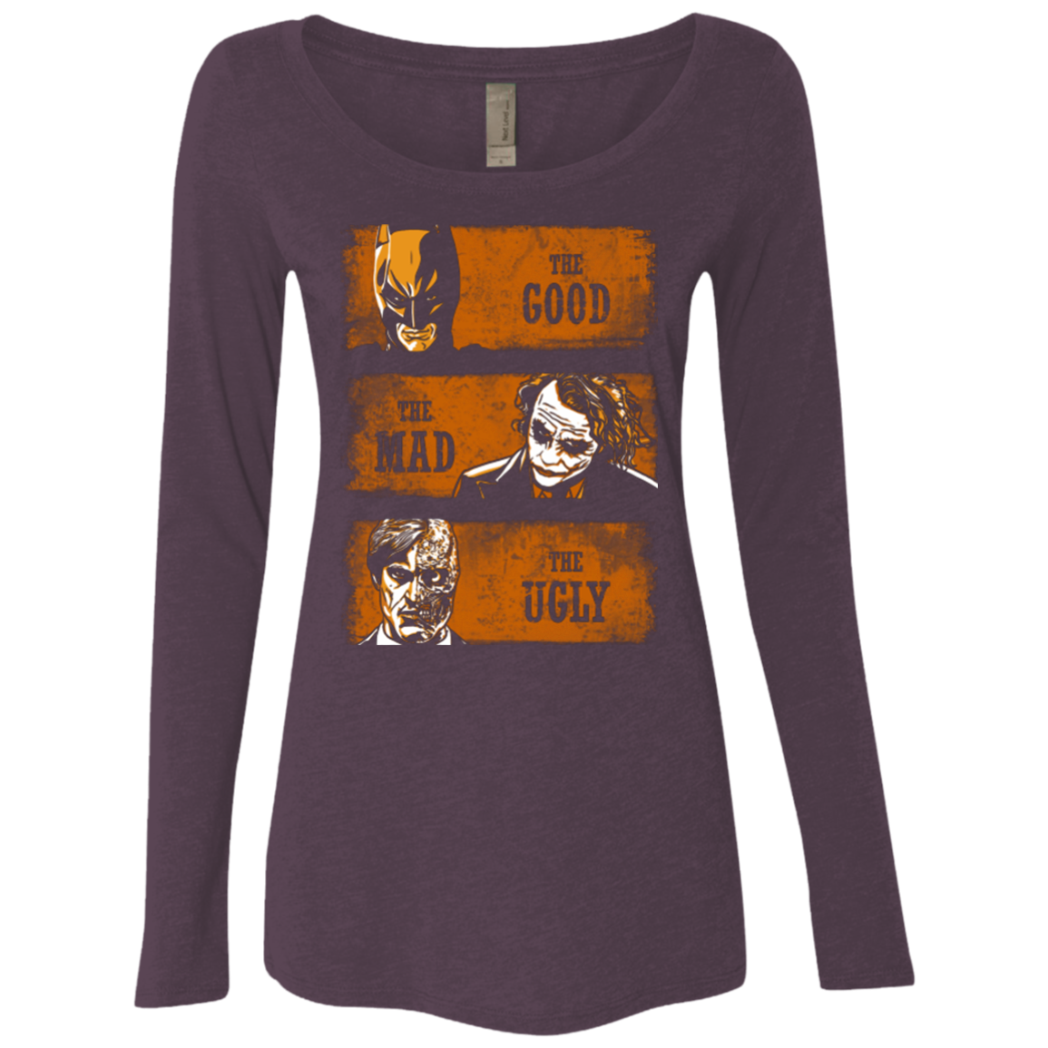 The Good the Mad and the Ugly2 Women's Triblend Long Sleeve Shirt