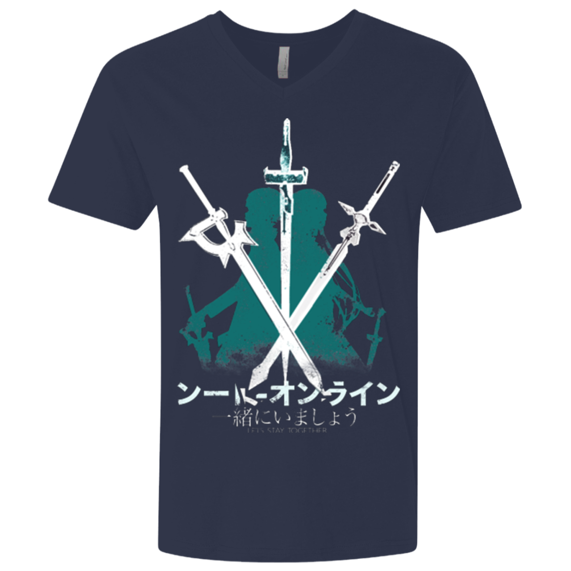 Sword Art Men's Premium V-Neck