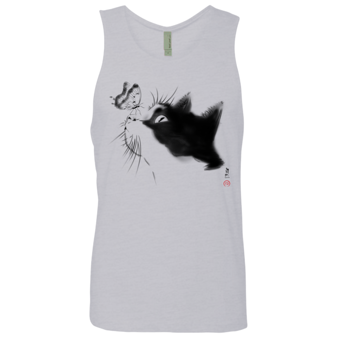 Curious Cat Men's Premium Tank Top