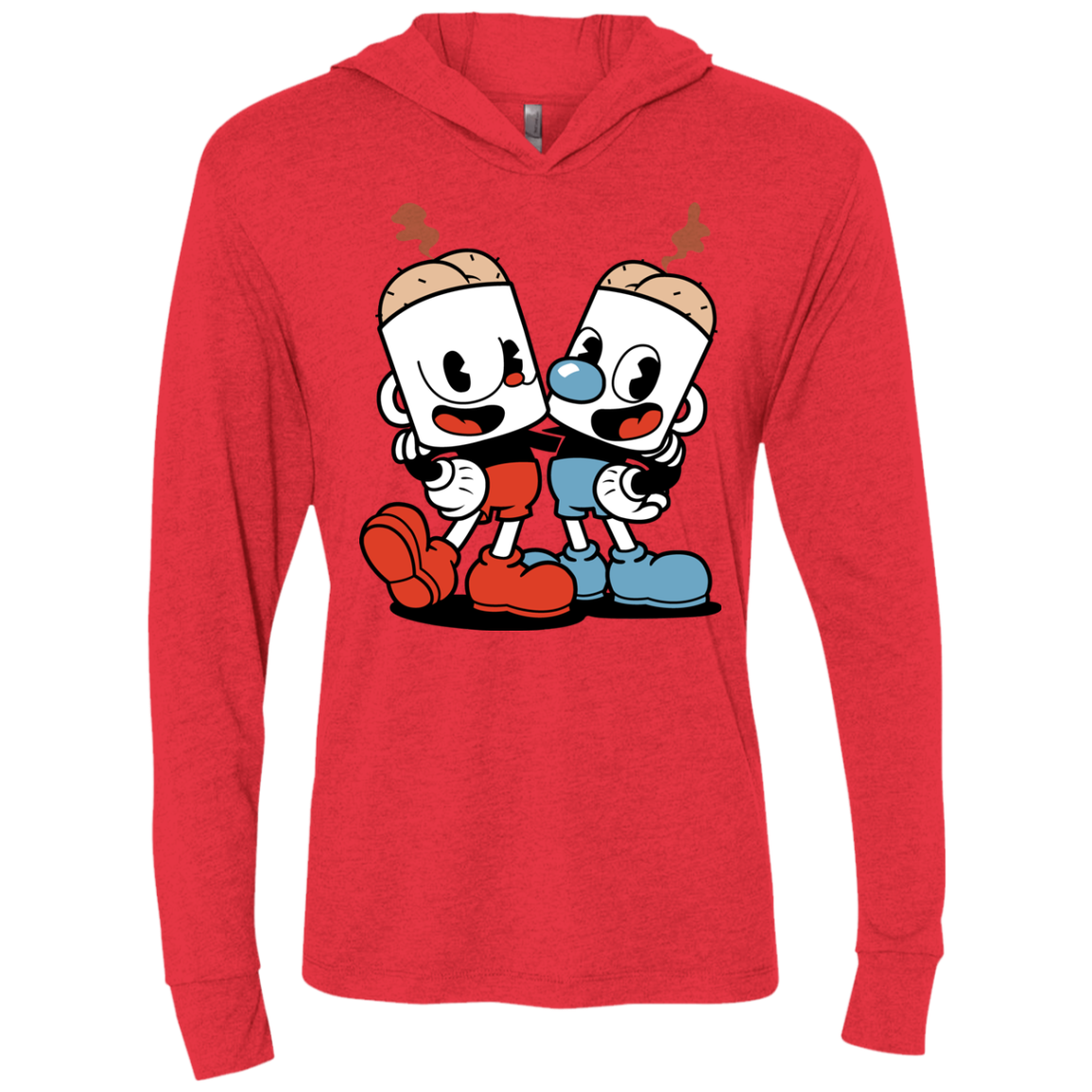 Butthead Triblend Long Sleeve Hoodie Tee