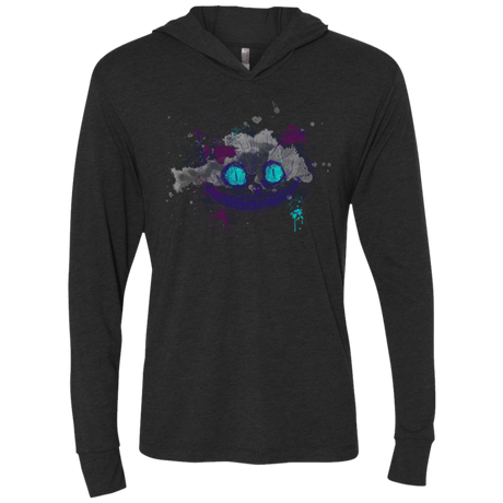 Abstract Cheshire Triblend Long Sleeve Hoodie Tee