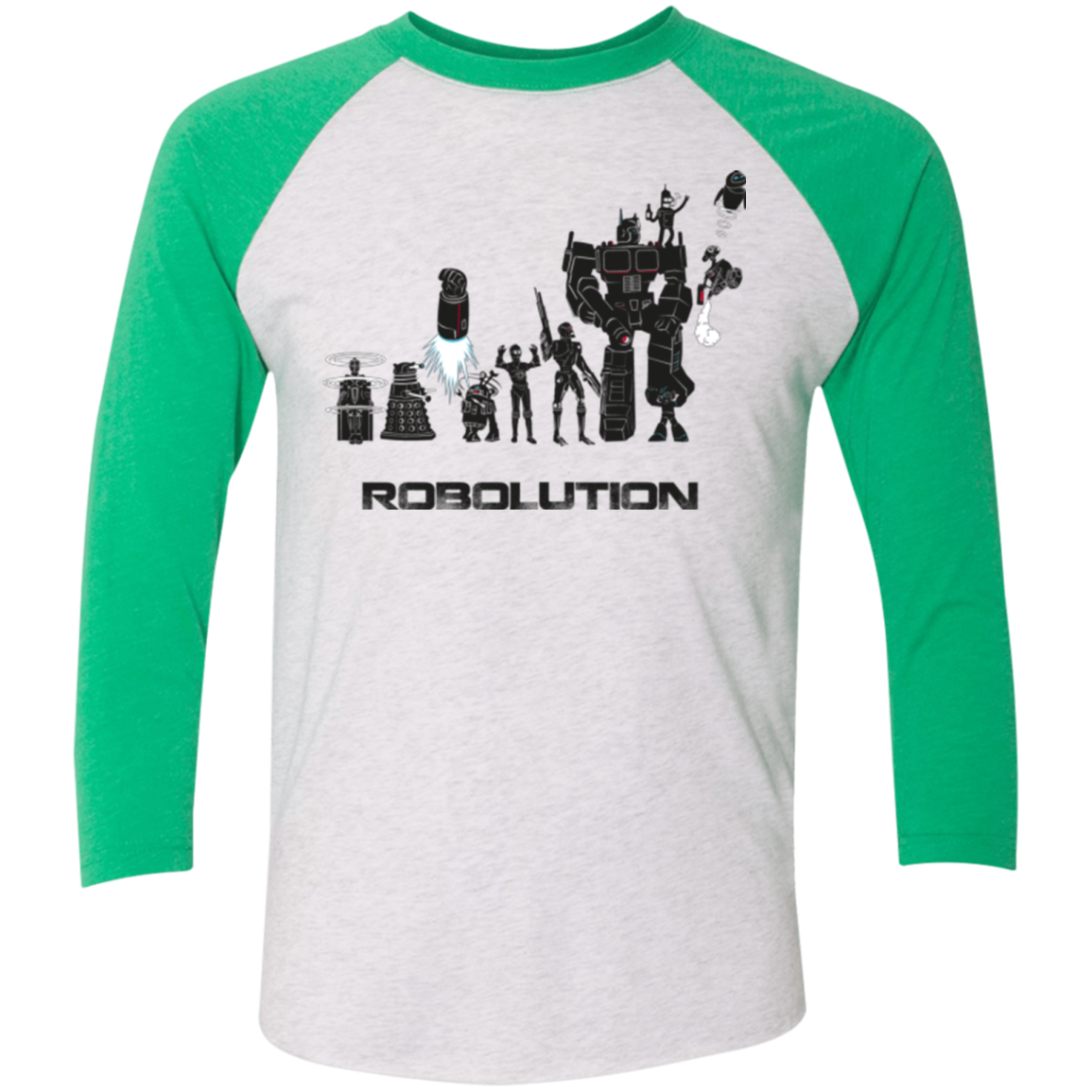 Robolution Men's Triblend 3/4 Sleeve