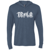 TESLA Triblend Long Sleeve Hoodie Tee